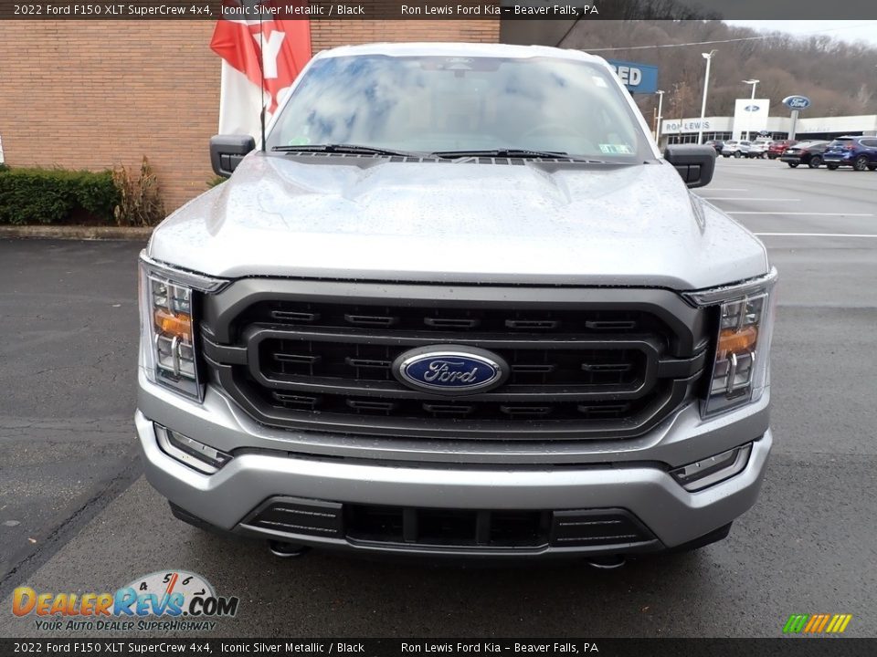 2022 Ford F150 XLT SuperCrew 4x4 Iconic Silver Metallic / Black Photo #3