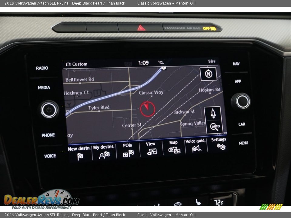 Navigation of 2019 Volkswagen Arteon SEL R-Line Photo #12