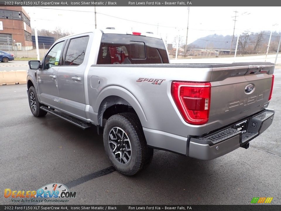 2022 Ford F150 XLT SuperCrew 4x4 Iconic Silver Metallic / Black Photo #6