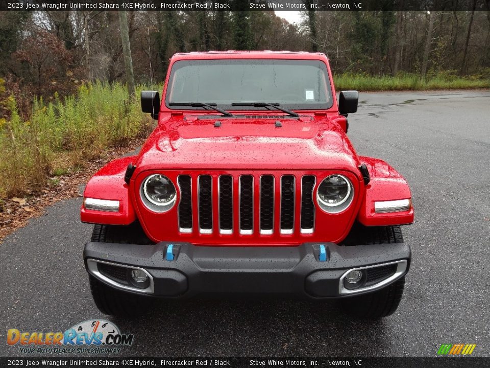 2023 Jeep Wrangler Unlimited Sahara 4XE Hybrid Firecracker Red / Black Photo #3