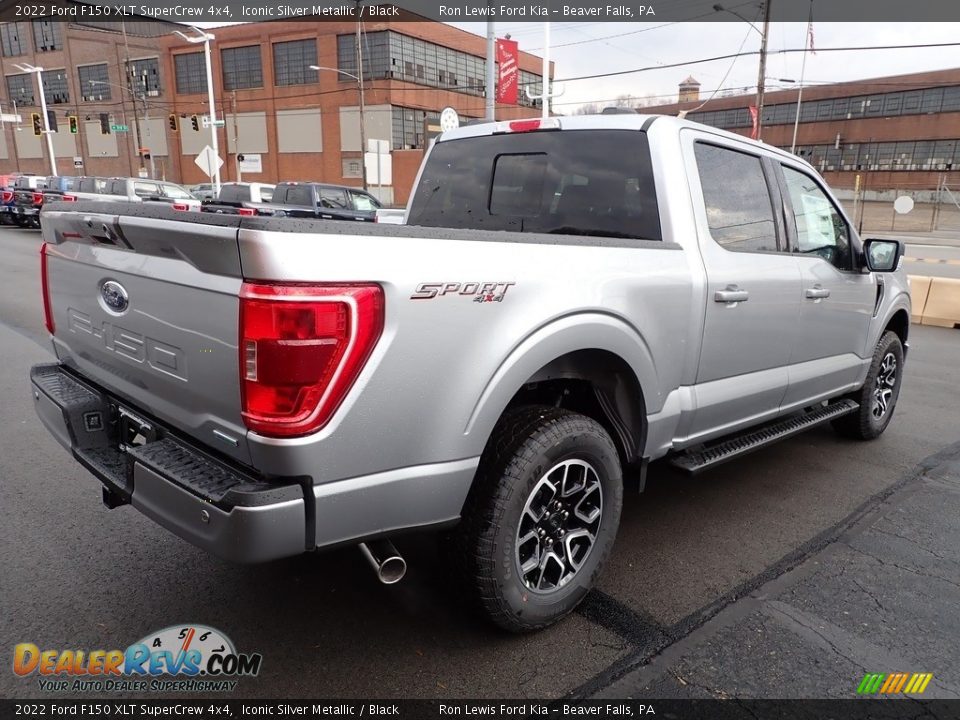 2022 Ford F150 XLT SuperCrew 4x4 Iconic Silver Metallic / Black Photo #8