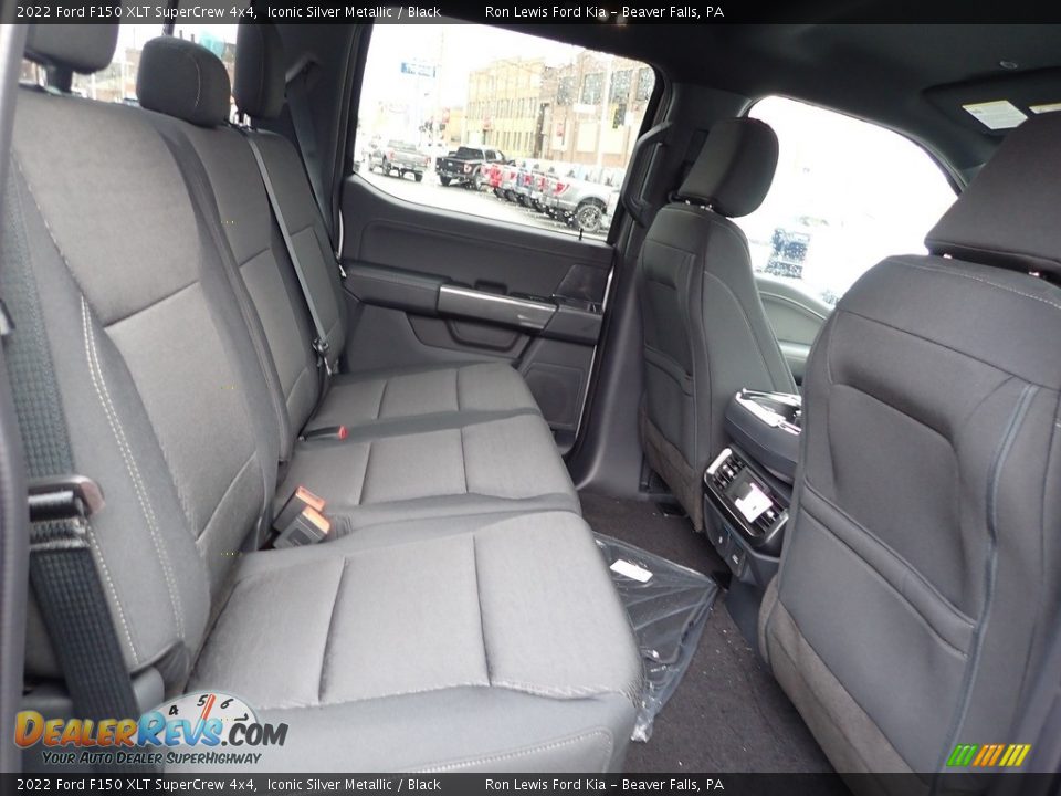 Rear Seat of 2022 Ford F150 XLT SuperCrew 4x4 Photo #11