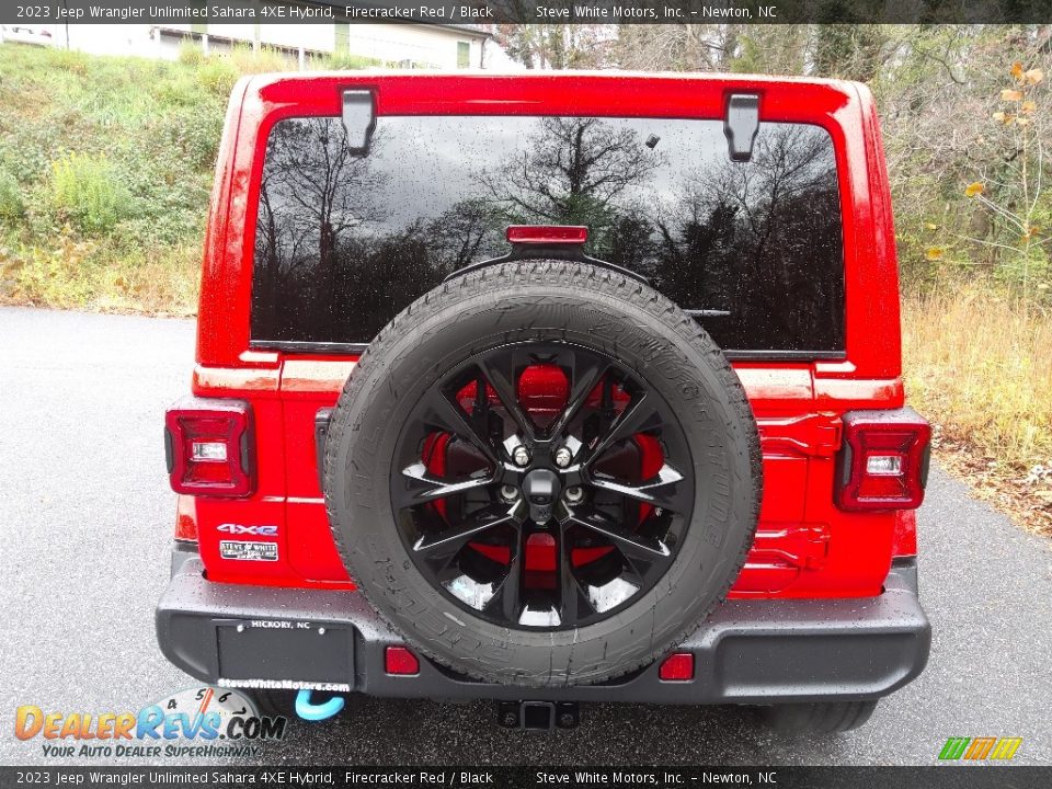 2023 Jeep Wrangler Unlimited Sahara 4XE Hybrid Firecracker Red / Black Photo #7