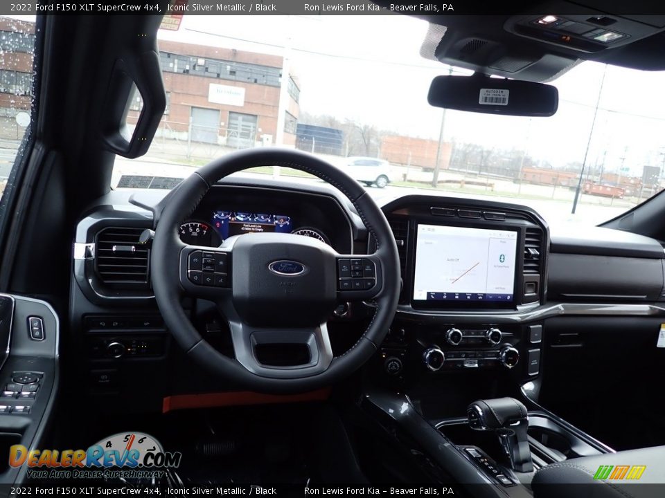 2022 Ford F150 XLT SuperCrew 4x4 Iconic Silver Metallic / Black Photo #14