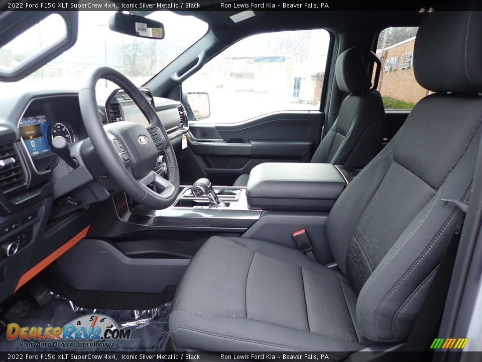 Black Interior - 2022 Ford F150 XLT SuperCrew 4x4 Photo #15
