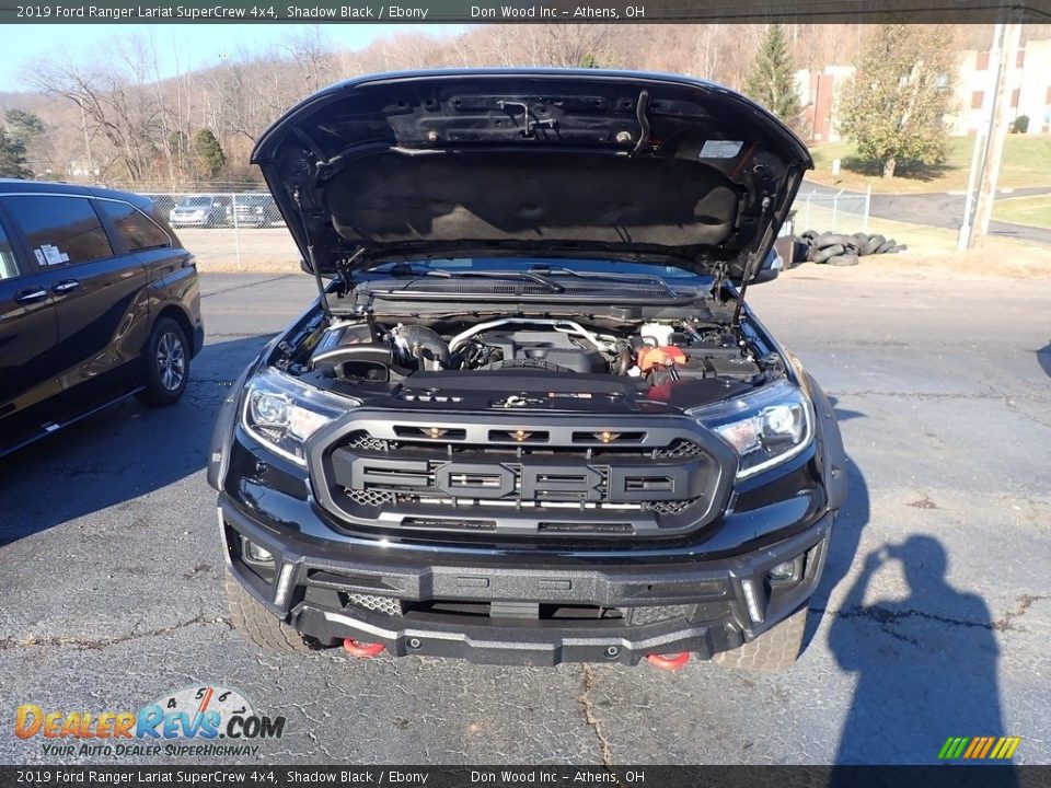 2019 Ford Ranger Lariat SuperCrew 4x4 Shadow Black / Ebony Photo #4