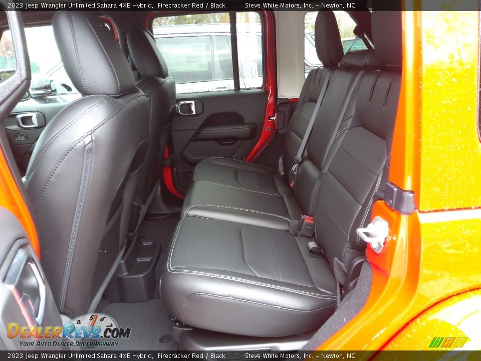 Rear Seat of 2023 Jeep Wrangler Unlimited Sahara 4XE Hybrid Photo #14