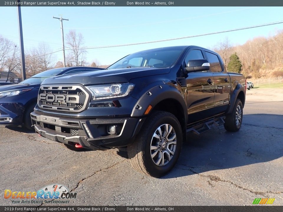 2019 Ford Ranger Lariat SuperCrew 4x4 Shadow Black / Ebony Photo #6
