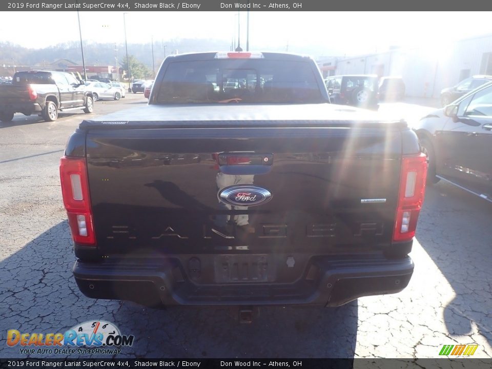 2019 Ford Ranger Lariat SuperCrew 4x4 Shadow Black / Ebony Photo #9