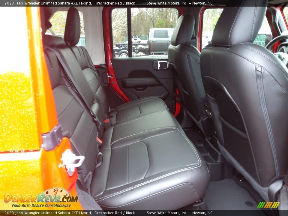 Rear Seat of 2023 Jeep Wrangler Unlimited Sahara 4XE Hybrid Photo #18