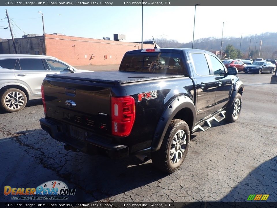 2019 Ford Ranger Lariat SuperCrew 4x4 Shadow Black / Ebony Photo #10