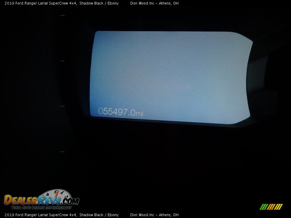 2019 Ford Ranger Lariat SuperCrew 4x4 Shadow Black / Ebony Photo #14