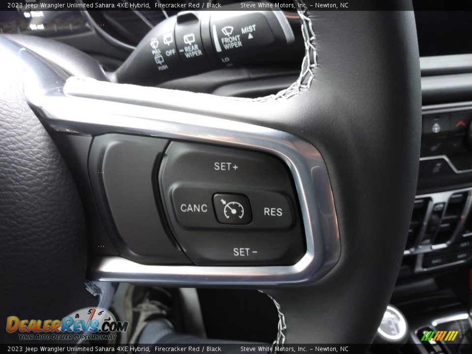 2023 Jeep Wrangler Unlimited Sahara 4XE Hybrid Steering Wheel Photo #23