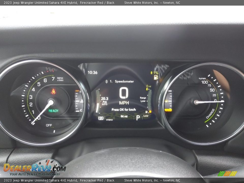 2023 Jeep Wrangler Unlimited Sahara 4XE Hybrid Gauges Photo #24