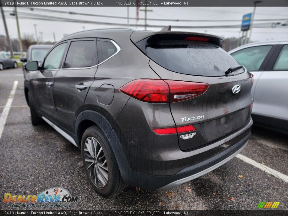 2019 Hyundai Tucson Limited AWD Sage Brown / Black Photo #9