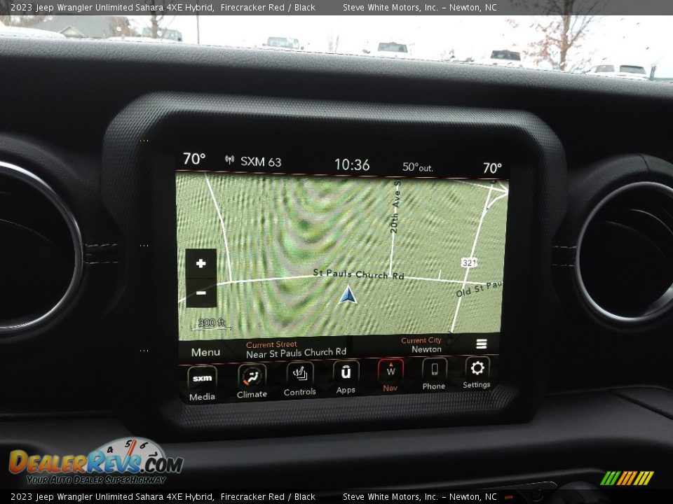 Navigation of 2023 Jeep Wrangler Unlimited Sahara 4XE Hybrid Photo #27
