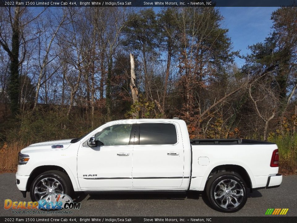 Bright White 2022 Ram 1500 Limited Crew Cab 4x4 Photo #1