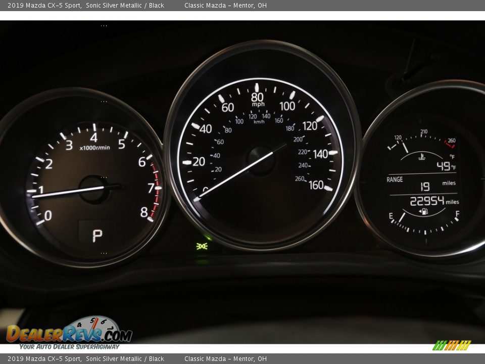 2019 Mazda CX-5 Sport Sonic Silver Metallic / Black Photo #8