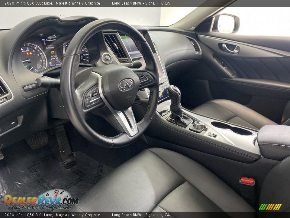 Graphite Interior - 2020 Infiniti Q50 3.0t Luxe Photo #15