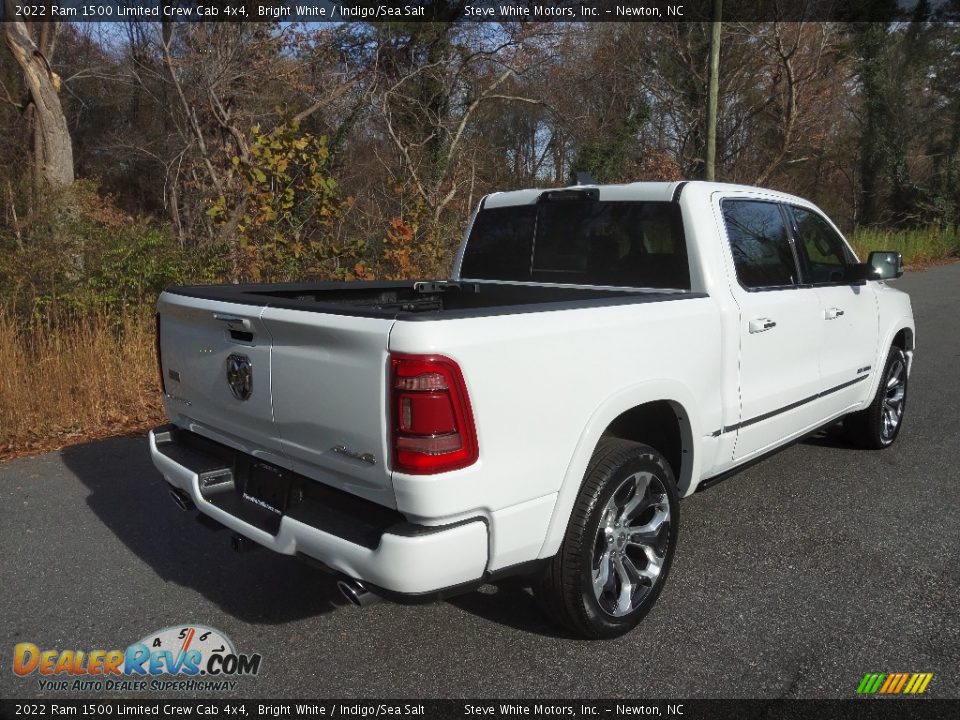 2022 Ram 1500 Limited Crew Cab 4x4 Bright White / Indigo/Sea Salt Photo #6