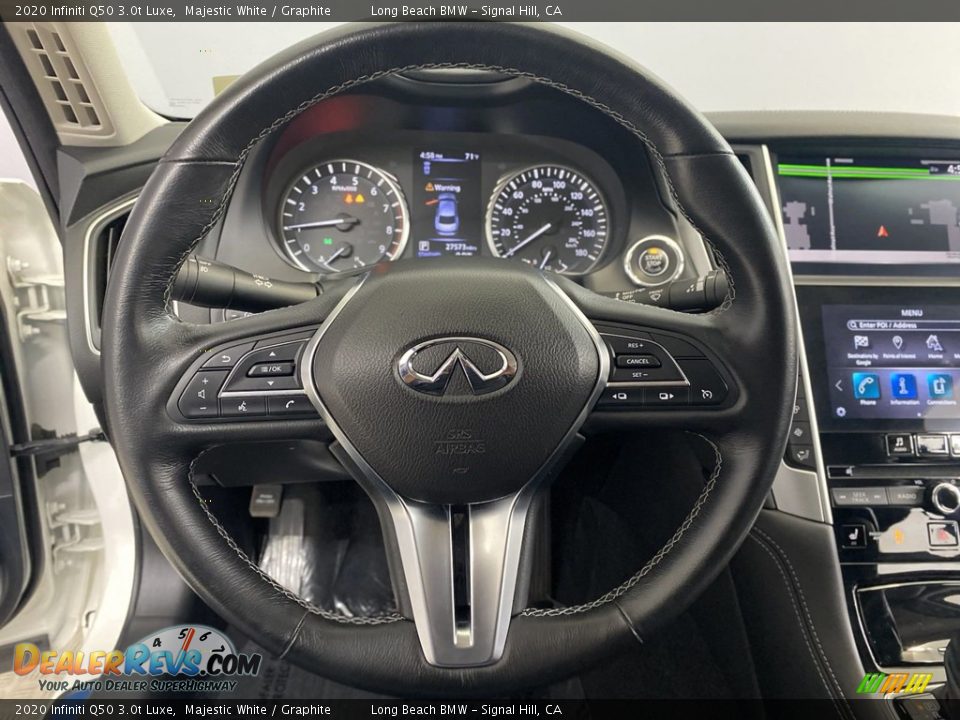2020 Infiniti Q50 3.0t Luxe Steering Wheel Photo #17