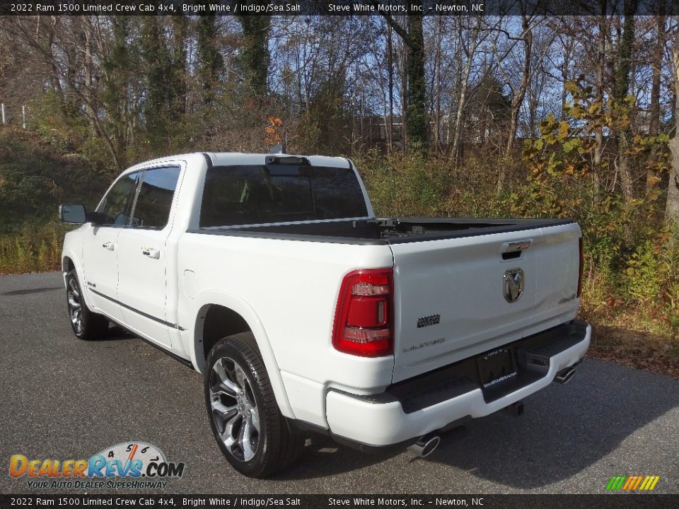 2022 Ram 1500 Limited Crew Cab 4x4 Bright White / Indigo/Sea Salt Photo #10