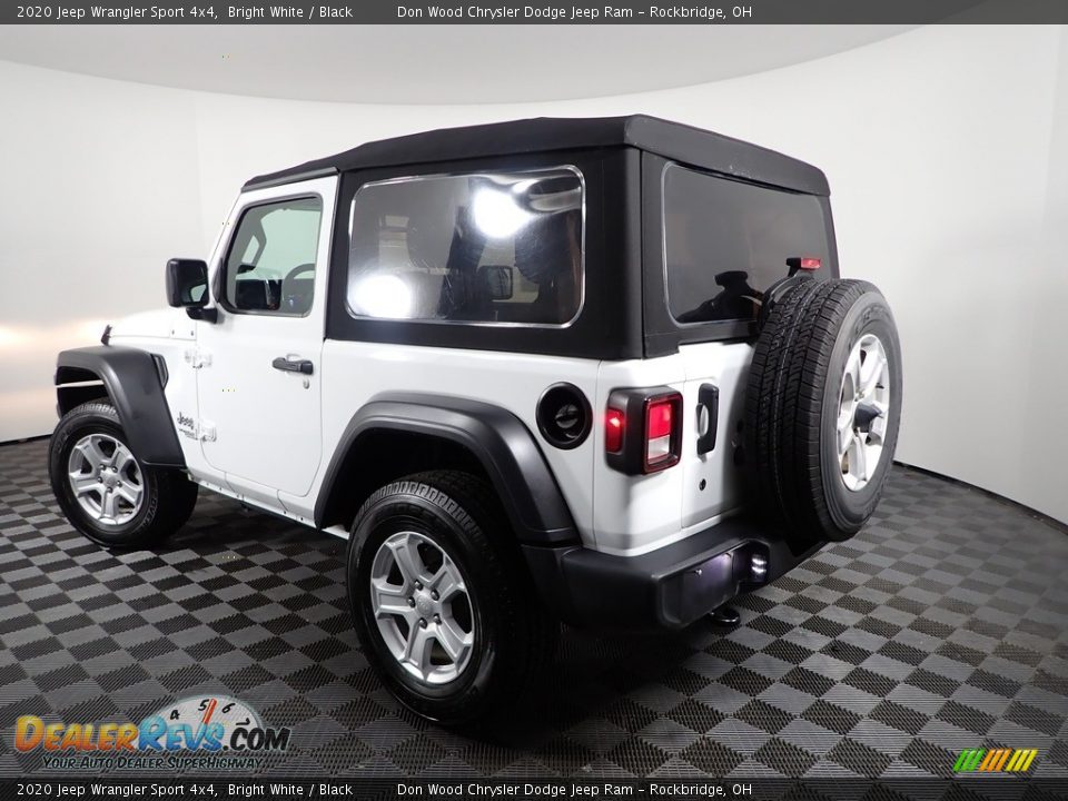 2020 Jeep Wrangler Sport 4x4 Bright White / Black Photo #7