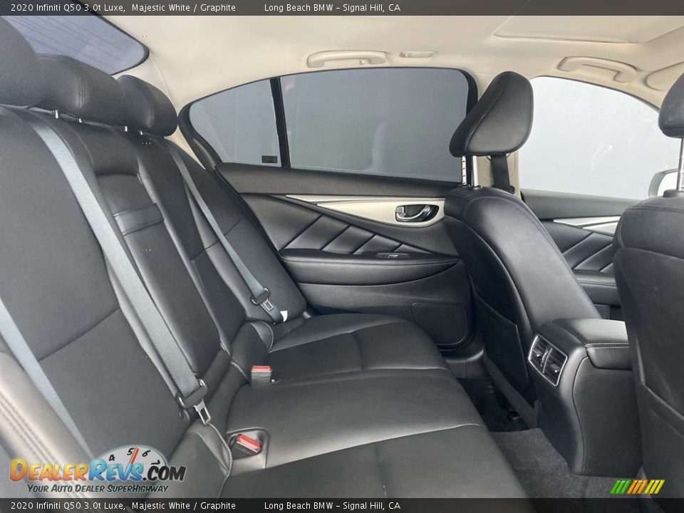 Rear Seat of 2020 Infiniti Q50 3.0t Luxe Photo #36