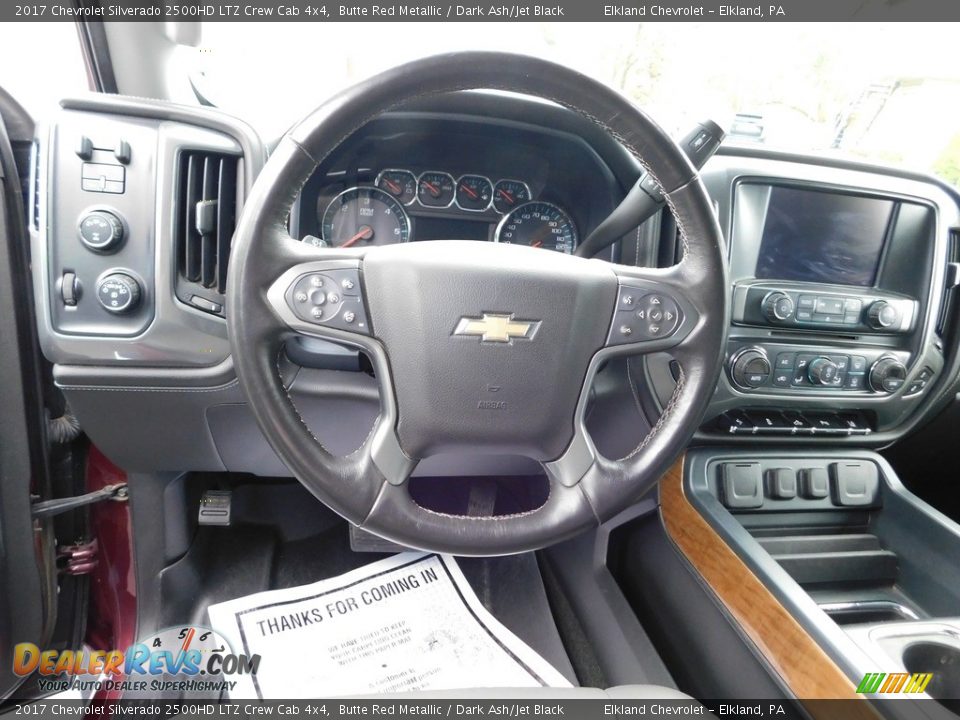 2017 Chevrolet Silverado 2500HD LTZ Crew Cab 4x4 Steering Wheel Photo #20