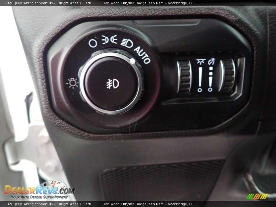 2020 Jeep Wrangler Sport 4x4 Bright White / Black Photo #16