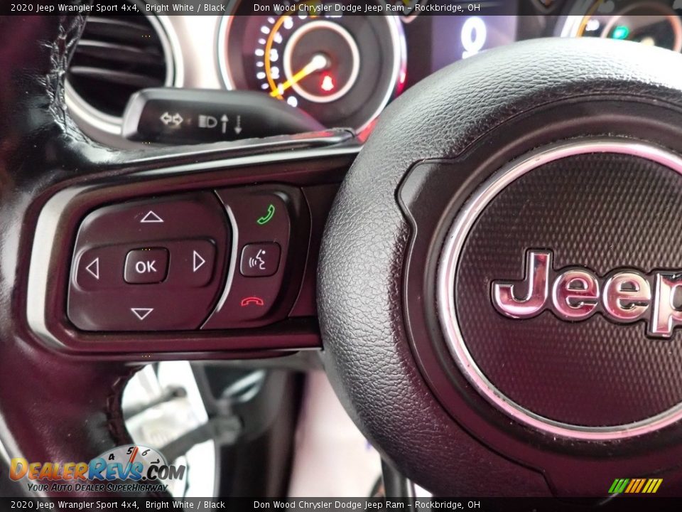 2020 Jeep Wrangler Sport 4x4 Bright White / Black Photo #17