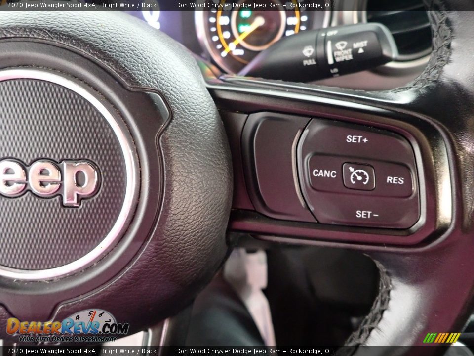 2020 Jeep Wrangler Sport 4x4 Bright White / Black Photo #18