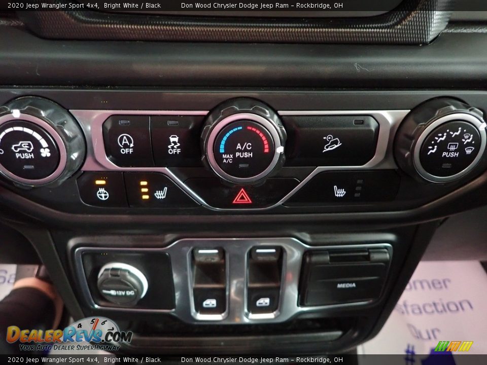 2020 Jeep Wrangler Sport 4x4 Bright White / Black Photo #20