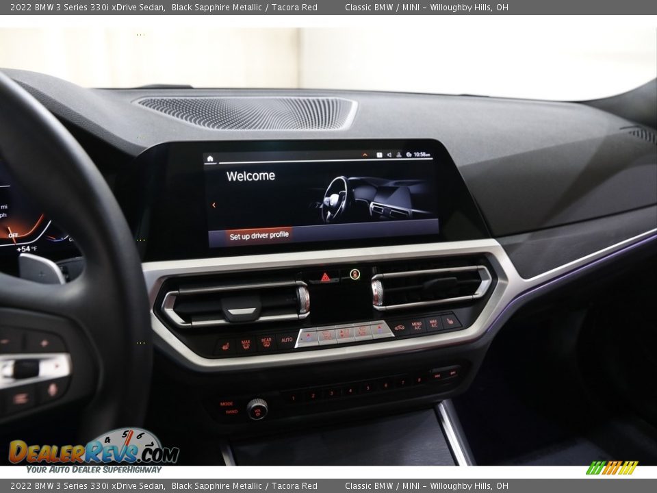 2022 BMW 3 Series 330i xDrive Sedan Black Sapphire Metallic / Tacora Red Photo #9