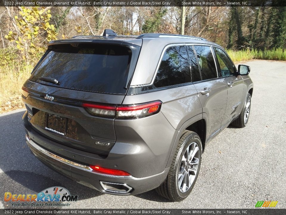 2022 Jeep Grand Cherokee Overland 4XE Hybrid Baltic Gray Metallic / Global Black/Steel Gray Photo #6