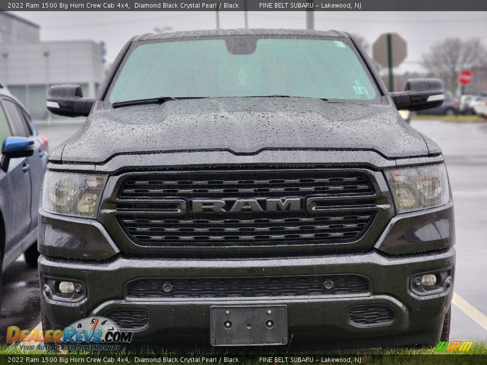 2022 Ram 1500 Big Horn Crew Cab 4x4 Diamond Black Crystal Pearl / Black Photo #2