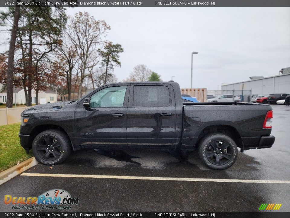 2022 Ram 1500 Big Horn Crew Cab 4x4 Diamond Black Crystal Pearl / Black Photo #9