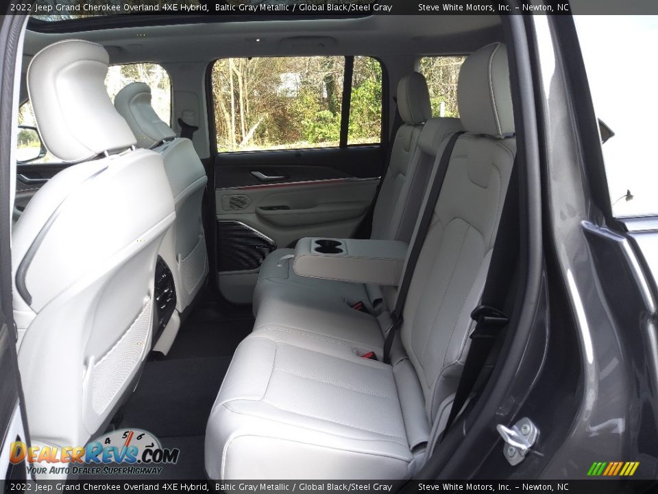 Rear Seat of 2022 Jeep Grand Cherokee Overland 4XE Hybrid Photo #15