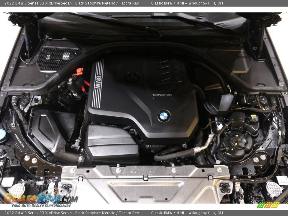 2022 BMW 3 Series 330i xDrive Sedan Black Sapphire Metallic / Tacora Red Photo #22