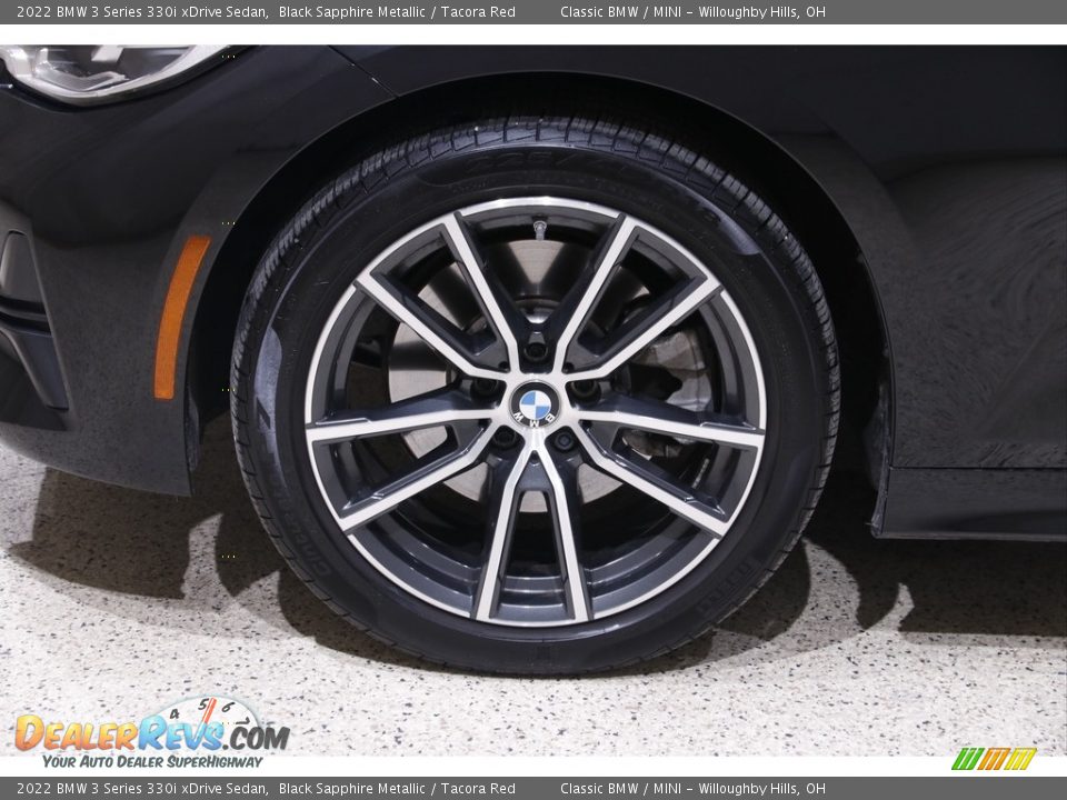 2022 BMW 3 Series 330i xDrive Sedan Black Sapphire Metallic / Tacora Red Photo #23