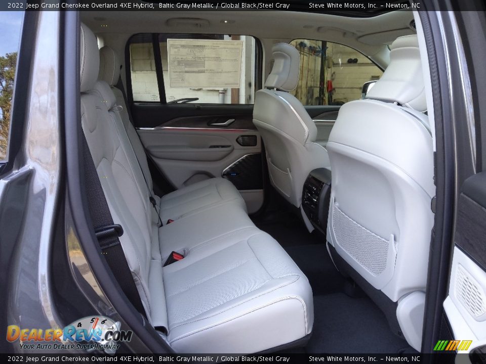 Rear Seat of 2022 Jeep Grand Cherokee Overland 4XE Hybrid Photo #19