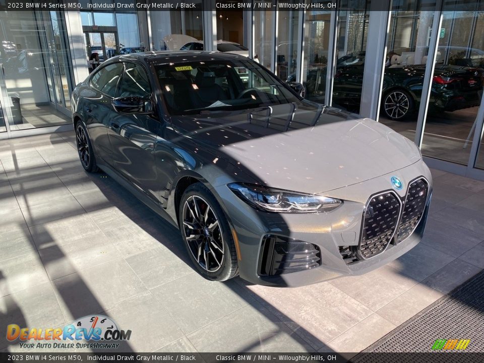 2023 BMW i4 Series M50 Individual Dravit Gray Metallic / Black Photo #1