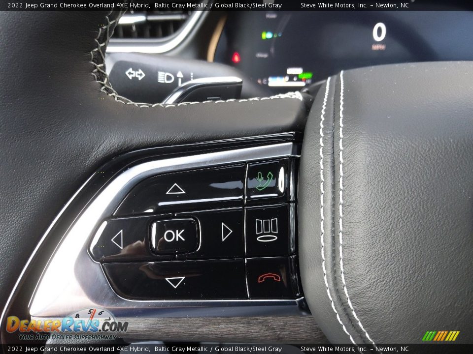 2022 Jeep Grand Cherokee Overland 4XE Hybrid Steering Wheel Photo #24