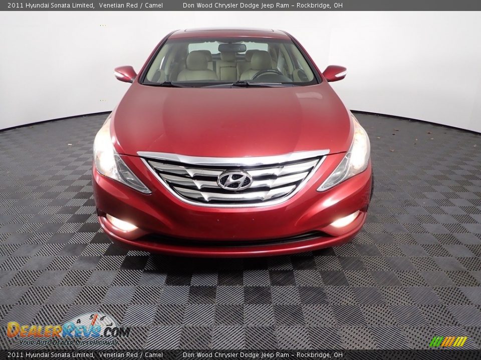 2011 Hyundai Sonata Limited Venetian Red / Camel Photo #4