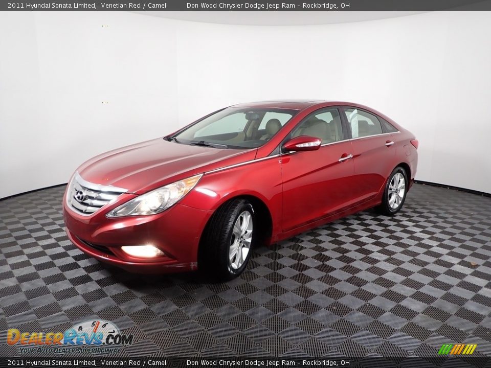 2011 Hyundai Sonata Limited Venetian Red / Camel Photo #5