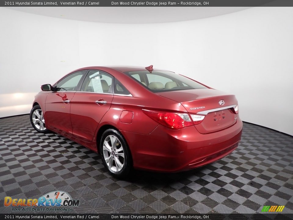2011 Hyundai Sonata Limited Venetian Red / Camel Photo #6