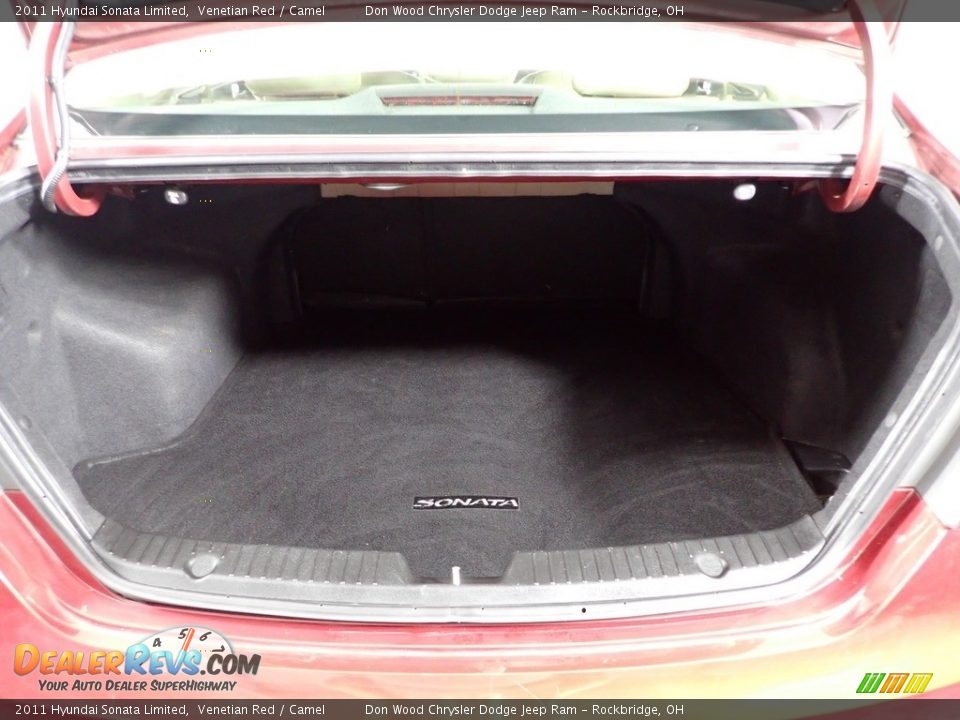 2011 Hyundai Sonata Limited Venetian Red / Camel Photo #9