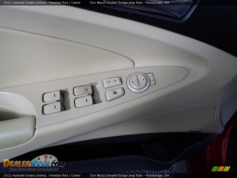 2011 Hyundai Sonata Limited Venetian Red / Camel Photo #12