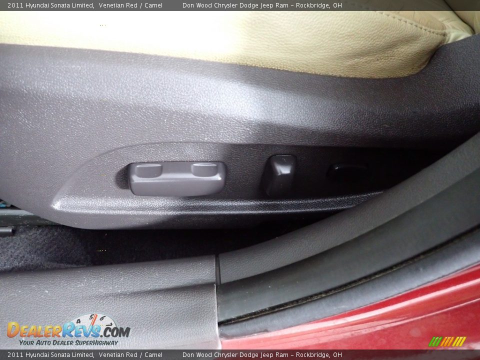 2011 Hyundai Sonata Limited Venetian Red / Camel Photo #13