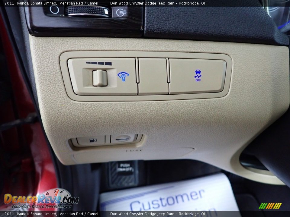 2011 Hyundai Sonata Limited Venetian Red / Camel Photo #15